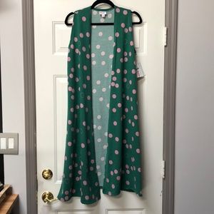 LuLaRoe Small Joy, Teal/green & Pink